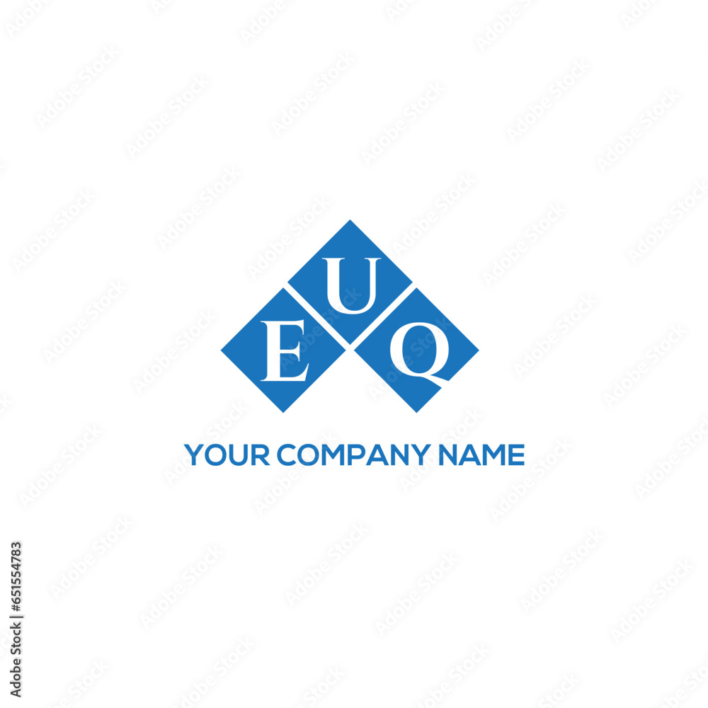 EUQ letter logo design on white background. EUQ creative initials letter logo concept. EUQ letter design. EUQ letter logo design on white background. EUQ creative initials letter logo concept. EUQ letter design.