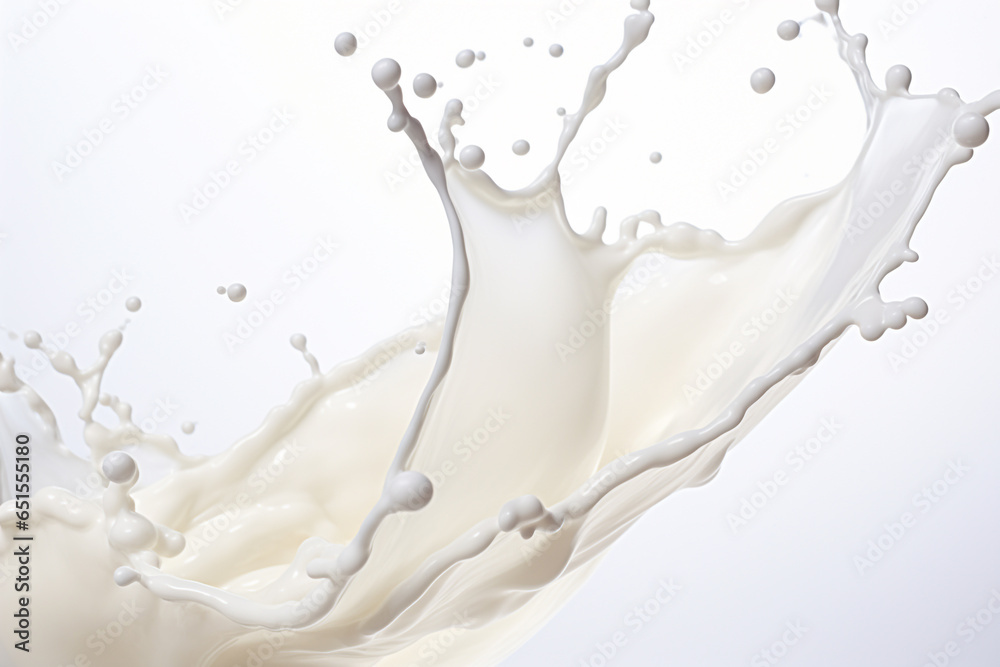 Splashing of milk with white background Splashing of milk with white background