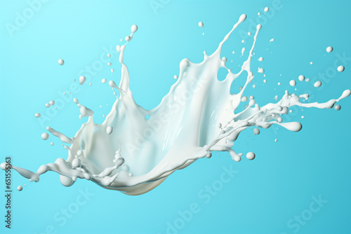 Splashing of milk on background