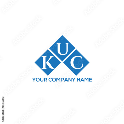 KUC letter logo design on white background. KUC creative initials letter logo concept. KUC letter design. photo