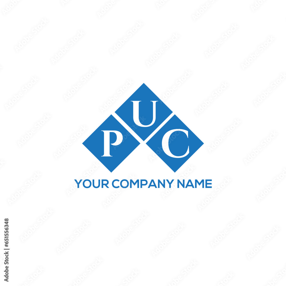 PUC letter logo design on white background. PUC creative initials letter logo concept. PUC letter design. PUC letter logo design on white background. PUC creative initials letter logo concept. PUC letter design.