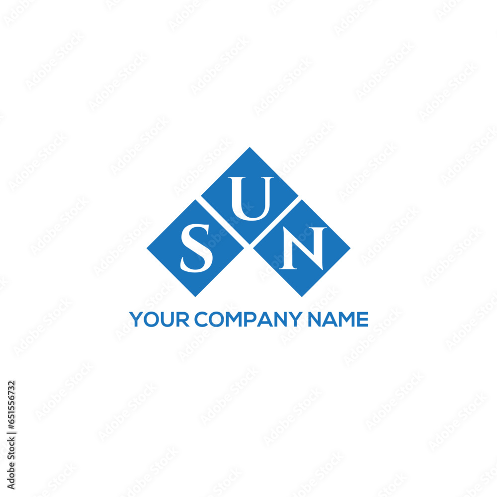 SUN letter logo design on white background. SUN creative initials letter logo concept. SUN letter design. SUN letter logo design on white background. SUN creative initials letter logo concept. SUN letter design.