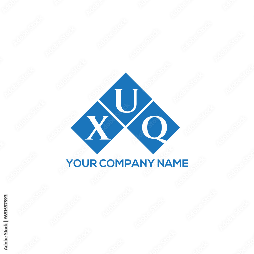 Fototapeta premium XUQ letter logo design on white background. XUQ creative initials letter logo concept. XUQ letter design.