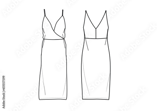 sleeves dress flat  (ID: 651557599)