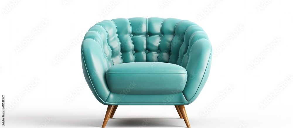 Fototapeta premium White isolated chair interior furniture CGI render
