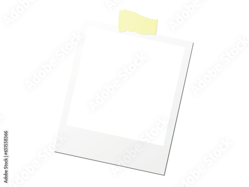 a polaroid card blank vector file