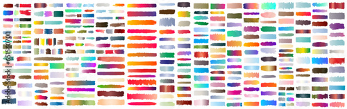 Big collection of gradient brush strokes paint. ink brush, frame, lower third for text, grungy, color set paint, dirty artistic vector, paintbrush grunge stamp, dry paint stains brush stroke brushes.