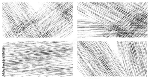 Overlay textures set stamp with grunge effect. black and white scratches overlay vector background. 