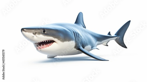 Shark isolated on white background © stv