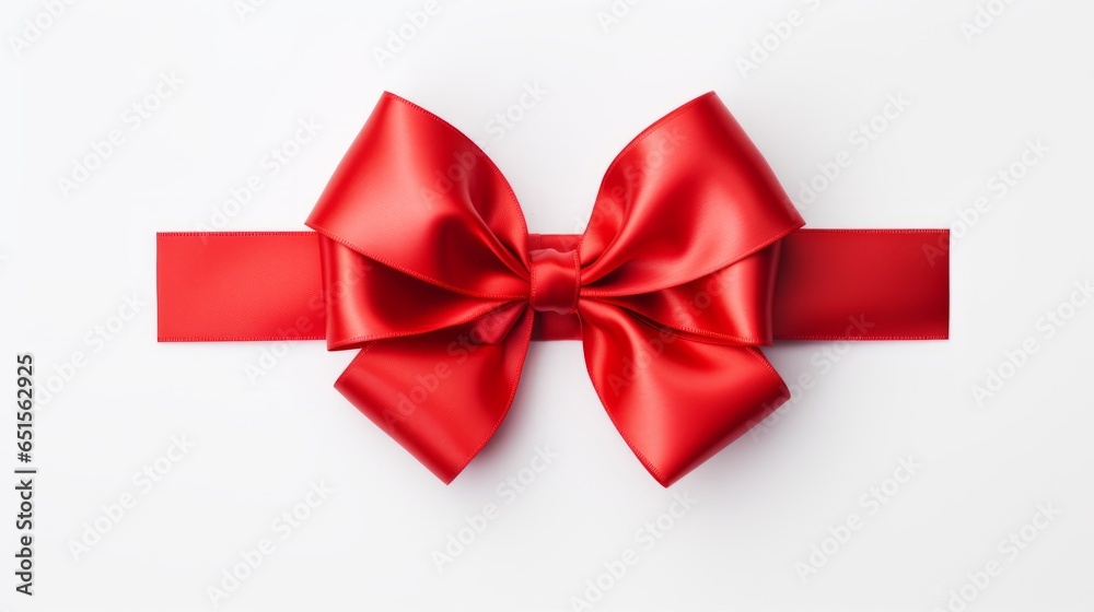 red bow on a white background red bow on a white background