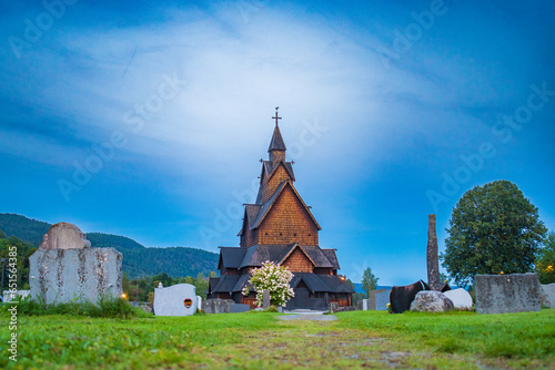 Obraz na płótnie Heddal Stave church (Norway) w salonie