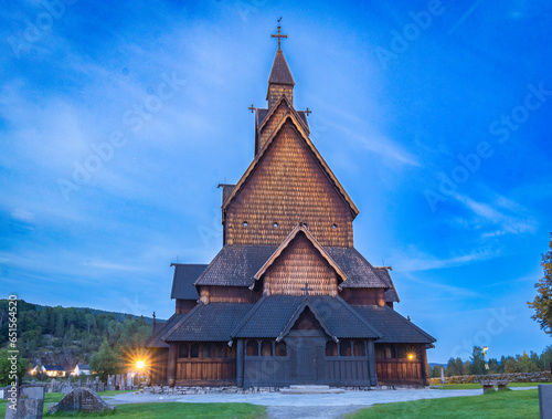 Obraz na płótnie Heddal Stave church (Norway) w salonie