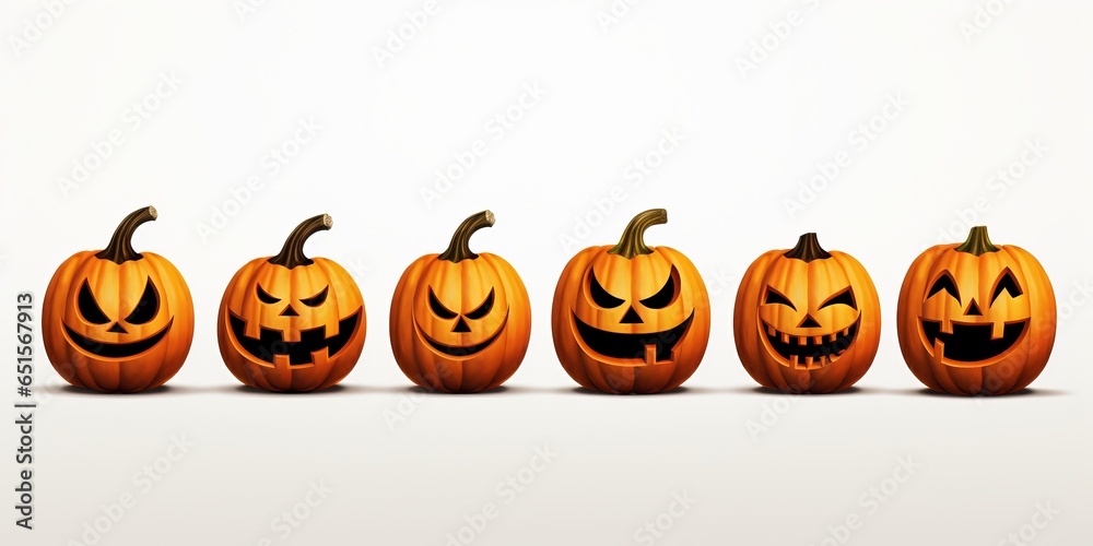 Cartoonish Halloween pumpkin, Row of pumpkins, happy emojis carved on pumpkins. Cartoonish Halloween pumpkin, Row of pumpkins, happy emojis carved on pumpkins.