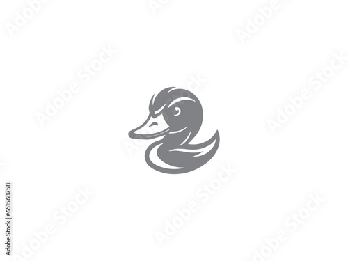 Premium duck logo design vector, vector and illustration,