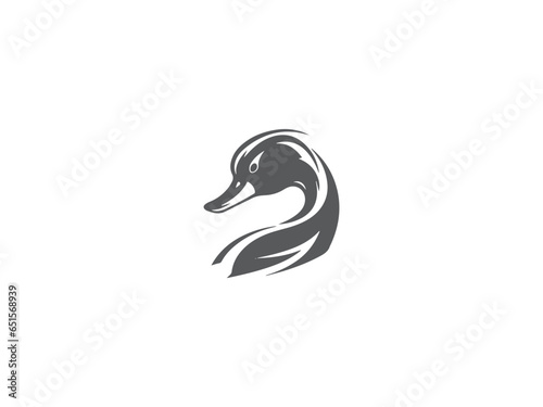 Premium duck logo design vector, vector and illustration,