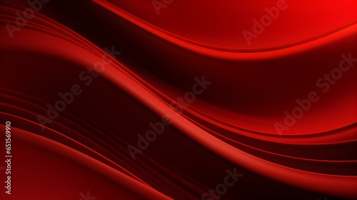 Abstract 3D Background of soft Waves in red Colors. Elegant Wallpaper 