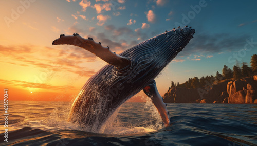 Wild sea whale animals water mammal humpback wildlife nature marine ocean © SHOTPRIME STUDIO