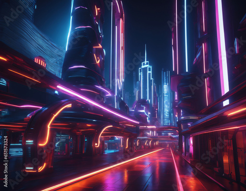 Futuristic Neon City