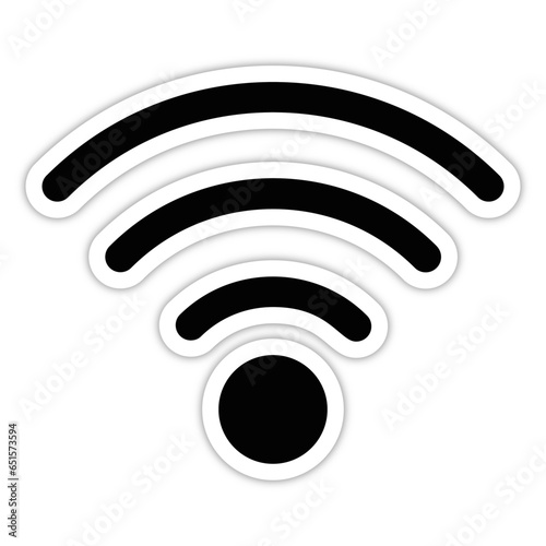 picto logo icones et symbole wifi onde radio relief ombre