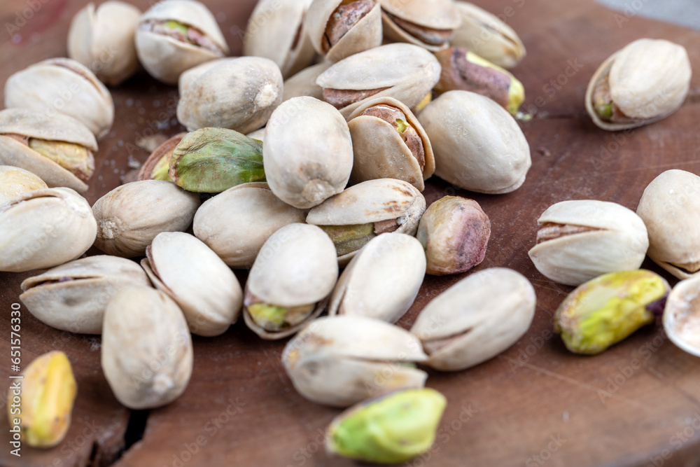 dry salted pistachios close-up, pistachio nuts dry salted pistachios close-up, pistachio nuts