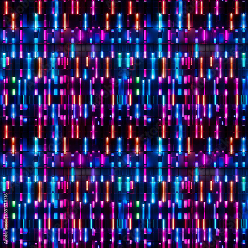 ネオンのアブストラクトシームレス背景