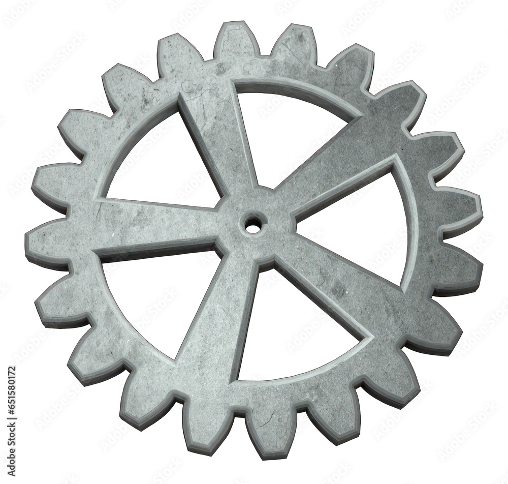 Realistic 3D metallic Cogwheel Model on Transparent PNG Background Realistic 3D metallic Cogwheel Model on Transparent PNG Background
