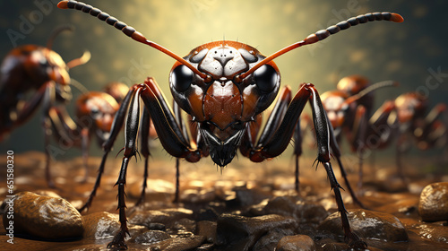 The Mighty Ant, Unleashing the Power of a Mighty Leader. Generative AI © Godam