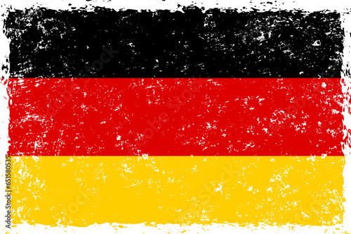 Germany flag grunge distressed style