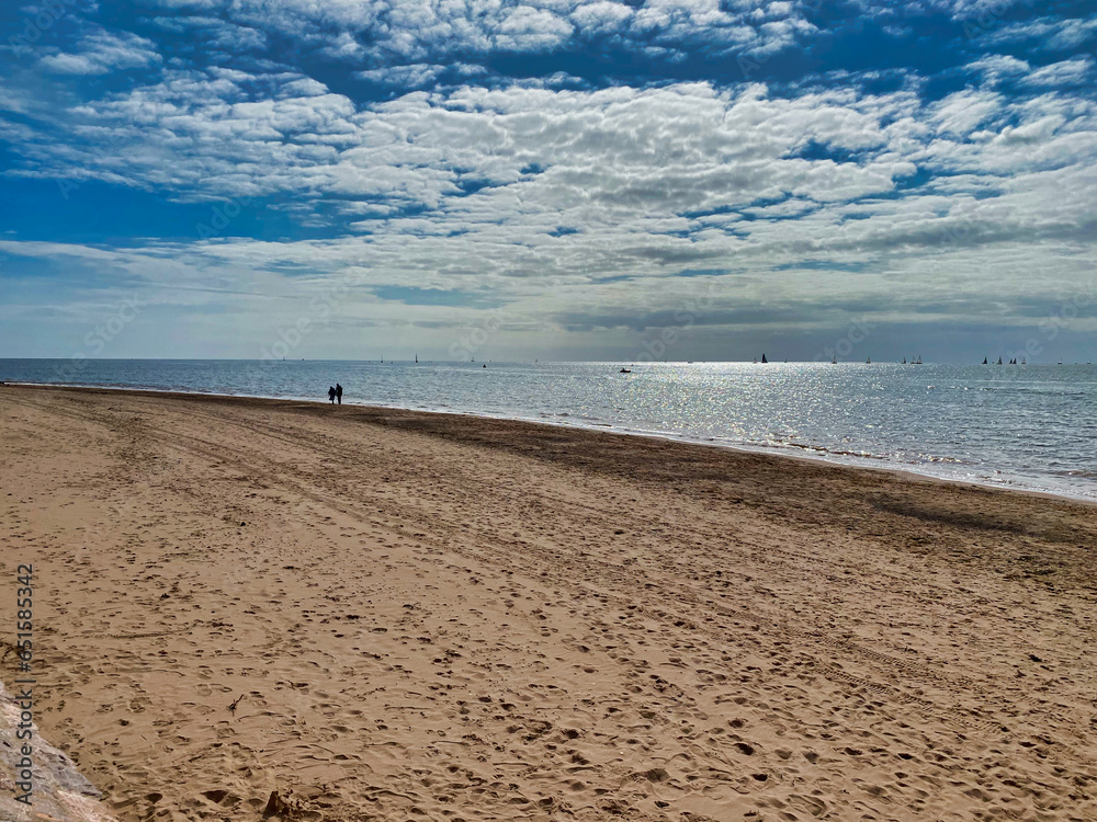 Obraz premium Exmouth seafront in Devon, UK