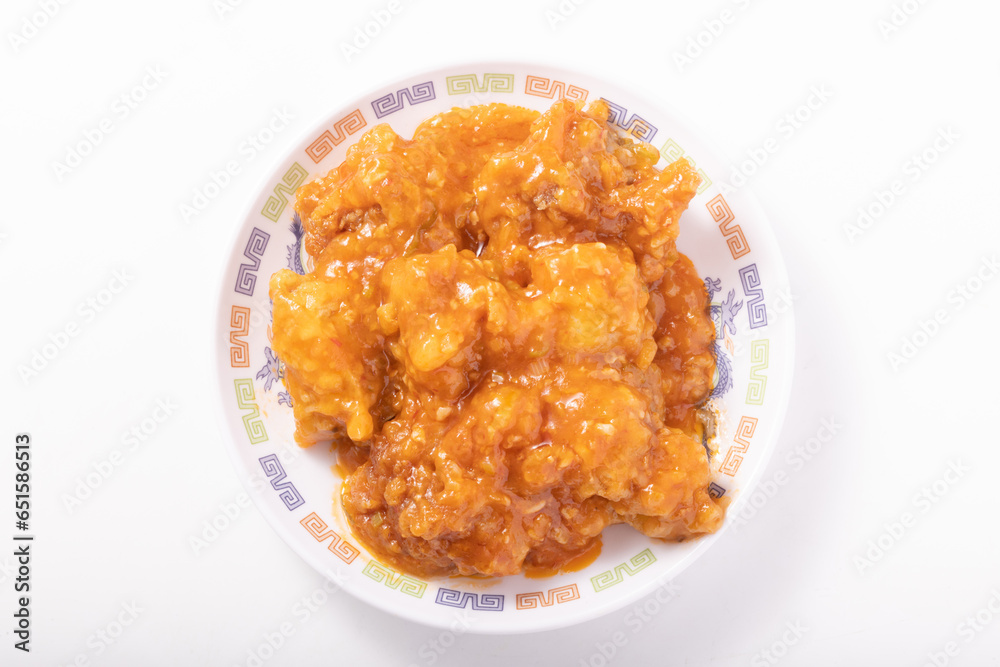 鶏の唐揚げ チリソース 鶏の唐揚げ チリソース