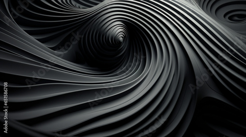 Mesmerizing Vortex  Abstract 3D Wave Spiral