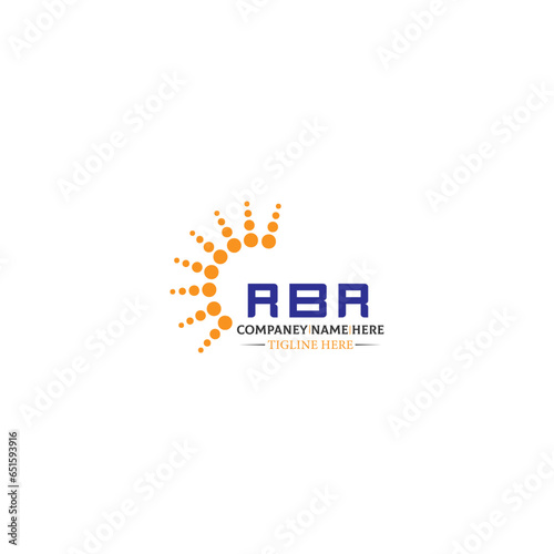 RBR letter logo design in 3 style. RBR polygon, circle, triangle, hexagon, flat and simple style with black and white color variation letter logo set in one artboard RBR logo, RBR.