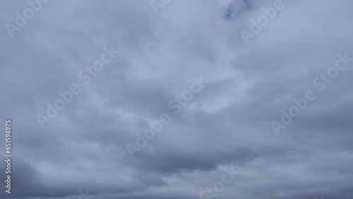 Gray sky turns almost black photo