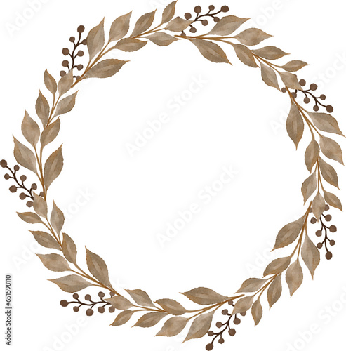 brown leaves wreath