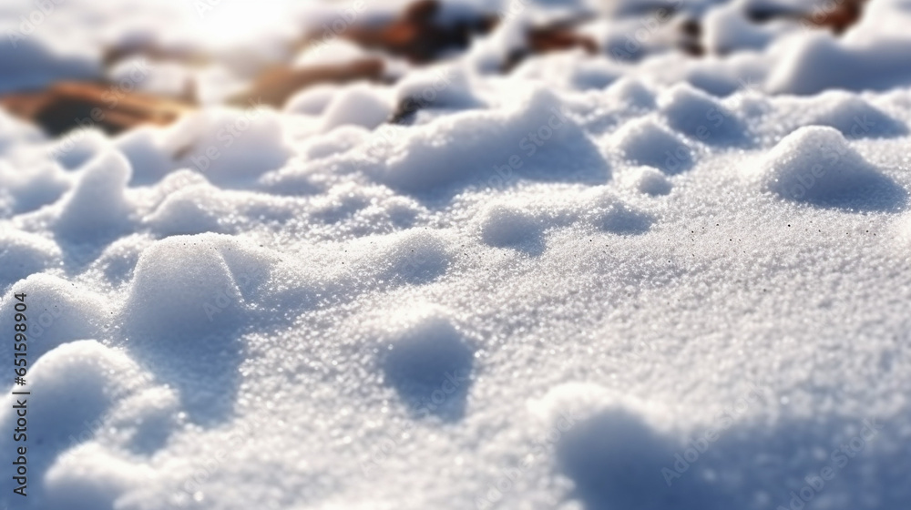 Obraz premium snow on the snow