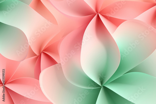 Abstract background with pink and green waves. pastel colors. background for branding and product presentation.