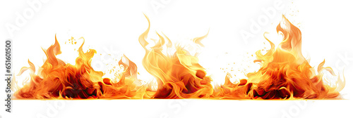 isolated image of flames ready for use. 