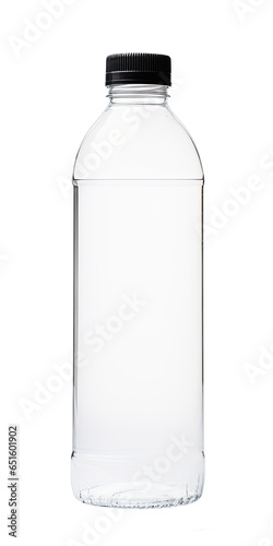 simple empty white water bottle. 