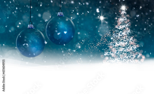 Illustrativer Blauer Weihnachtshintergrund