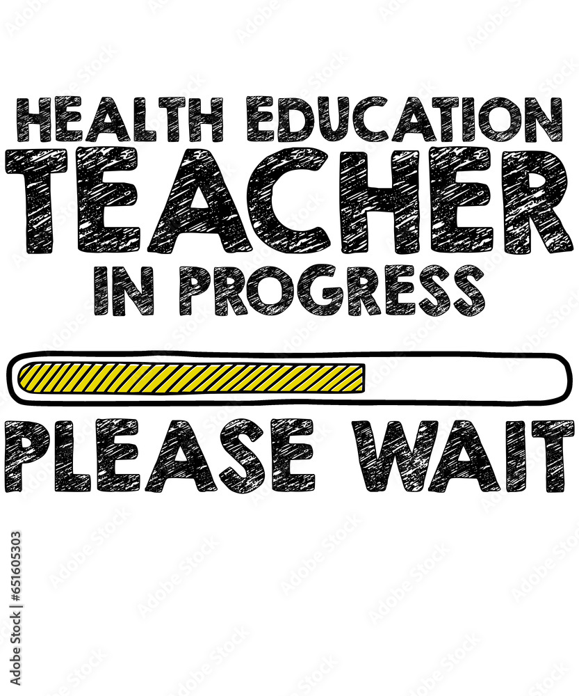 Obraz premium Health Education Teacher in Progress School Teacher