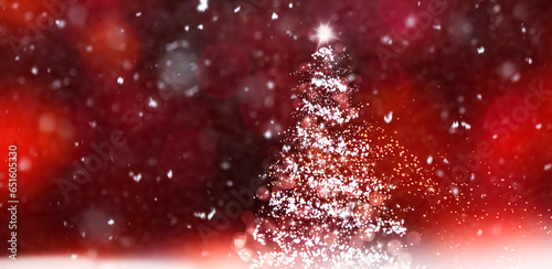 Illustrativer Roter Weihnachtshintergrund