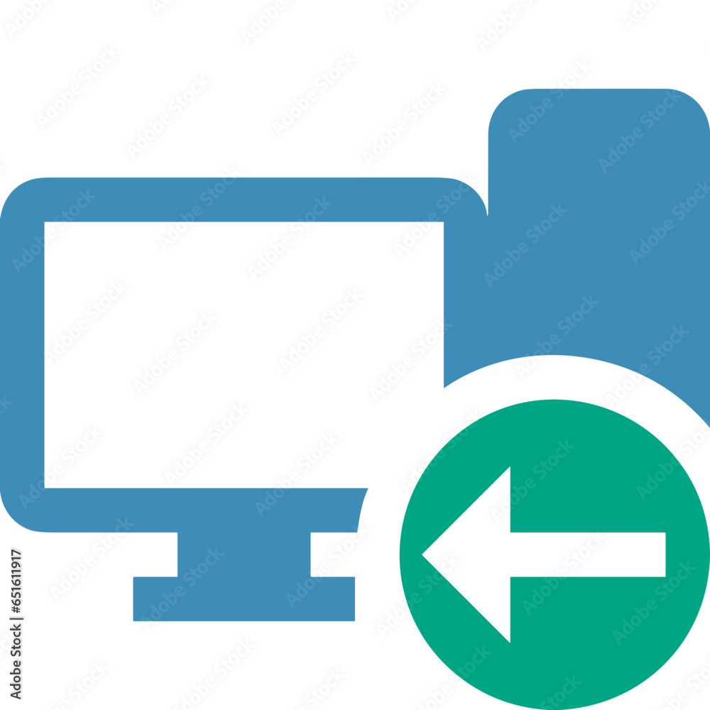Computer technology icon symbol vector image. Illustration of the dekstop monitor display design image Computer technology icon symbol vector image. Illustration of the dekstop monitor display design image