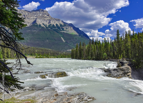 Waterfall with beautiful backdrop