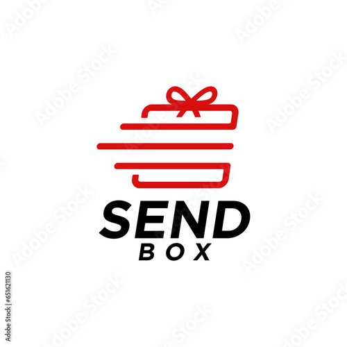 Send box delivery service logo design