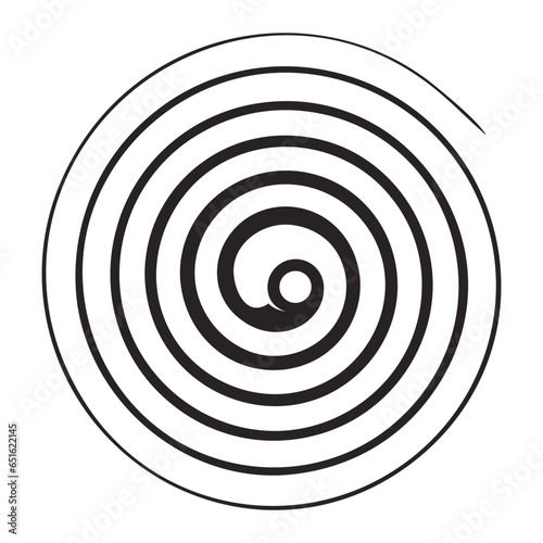 Spiral, rotating, spinning design elements icon