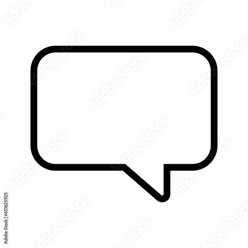 Simple speech balloon icon. Comment box. Vector.