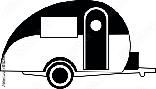 Tear Drop Camper SVG ,CutFile for Cricut and Silhouette, EPS Vector, PNG , JPEG , Zip Folder
