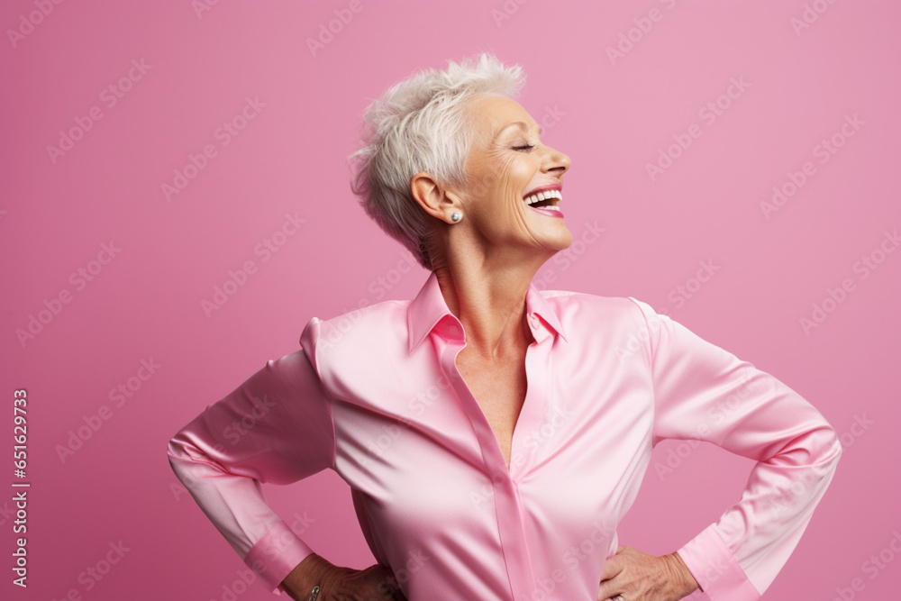 elderly woman happy dance on bokeh style background elderly woman happy dance on bokeh style background
