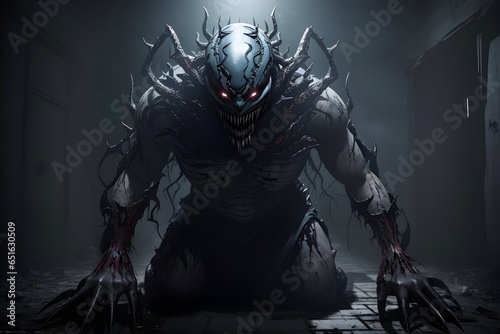 Horrifying and nightmarish monster