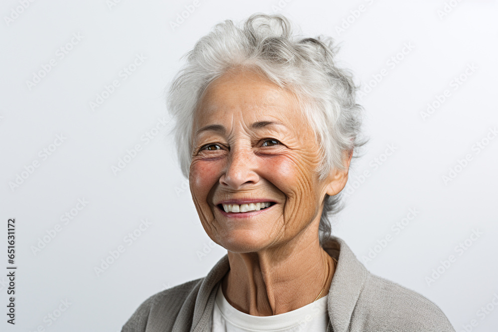 elderly woman smile happily on bokeh style background elderly woman smile happily on bokeh style background